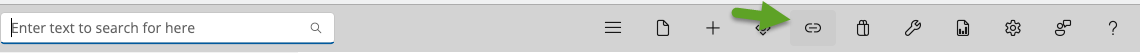 StoryCAD toolbar; the Collaborator button is the highlighted chain icon
